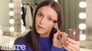 Nina Dobrev's 10 Minute Routine for Thick Brows & Plump Skin | Allure