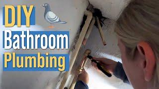 DIY bathroom plumbing in our Victorian fixer-upper