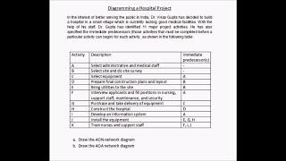 Project Management - Network Diagram - Example 1