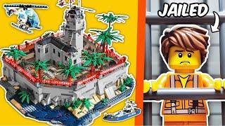 I built a SECURITY PRISON ISLAND in LEGO...