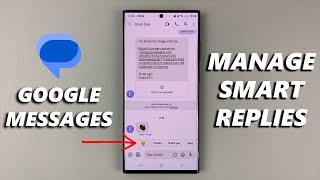 How To Enable / Disable Smart Replies On Google Messages