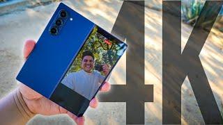 Samsung Galaxy Z Fold 6 4K Camera Video Test