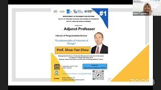 Lecture Series from Adjunct Professor 2022 #1 - Prof. Shuo-Yan Chou