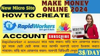 How to create Rapidworker account | rapidworker Sign up | Rapidworker registration process