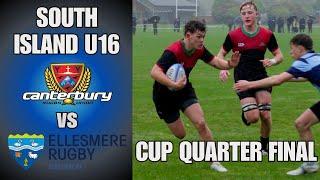 Canterbury Metro Black vs Ellesmere, South Island U16, Cup Quarter Final, 3rd October 2024