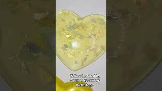 Yellow hearts handmade inspired by Citrine November Birthstone #citrine #yellow #heart #yellowheart