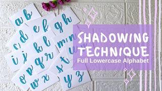 Adding Shadows to Brush Calligraphy and Hand Lettering | Full Alphabet Tutorial