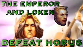 The Emperor and Loken Defeat Horus | Warhammer 40K Meme