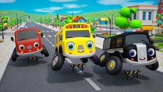 Wheels On The Bus Go To Town | Nursery Rhymes & Kids Songs - Baby Car Songs TV