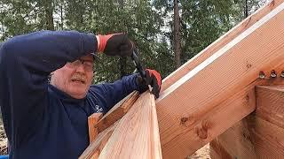 Installing tongue and groove roofing - Build your own house