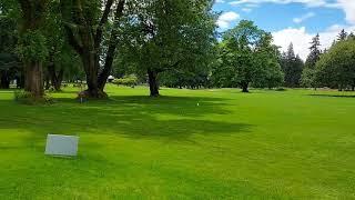 Brodie Smith's Parked Roller on Hole 4, Glendoveer, Portland Open 2022