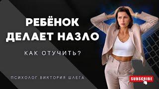 Ребёнок делает НАЗЛО! Как отучить и как реагировать? Советы психолога. #воспитание