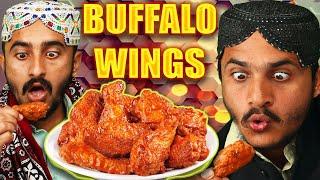 Tribal People Try Buffalo Wings  For The First Time