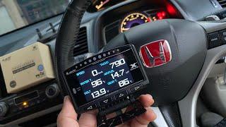 ดูอุณหภูมิน้ำมันเกียร์ Lufi X1 Revolution เมนูภาษาไทย MAX OBD2  สมาร์ทเกจ Honda Civic FD 2006