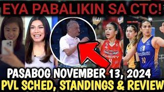 PVL GAME SCHEDULE,. STANDINGS &. RESULTS TODAY NOVEMBER 13, 2024! PVL LATEST UPDATE AND ISSUES!