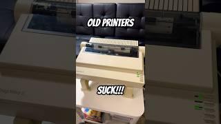 Old Printers SUCK!!!! #tech #retrotech #apple #techhistory #printer