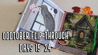 Oddtober Journal Prompts Flip Through Days 15-24