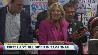 First Lady visits Savannah for Harris-Walz campaign