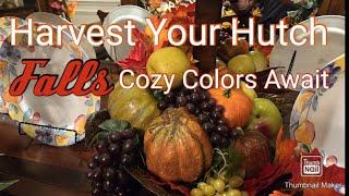 Fall 2024 Transform Your  Hutch into a Harvest Haven: Vibrant Fall Decor Ideas!