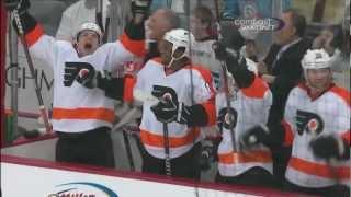 Couturier, Giroux Net Hat Tricks in Game 2 of the Stanley Cup Playoffs