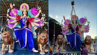 Yousufguda Venkatagiri Maa Durga Mata Aagman 2024 | Biggest Durga Murti Transporting to Yousufguda