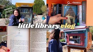 Little Free Library Vlog  *book unhaul, book recs, special editions*