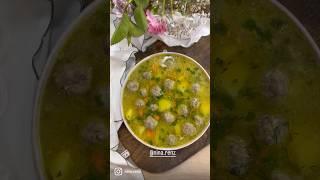 Домашний суп с фрикадельками,а какой он вкусный,мммм…!