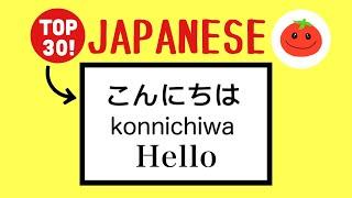 JAPANESE PHRASES for Absolute Beginners (Basic words with English subtitles)