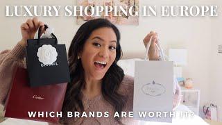 CHANEL, CARTIER, PRADA, LV HAUL | how much i saved buying in europe!