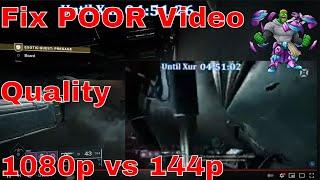 Poor YouTube Quality NOT streamer fault 144p vs 1080p