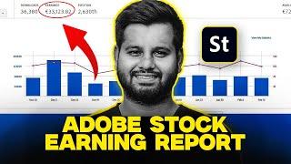 Adobe Stock Earnings Report 2024 | How to Make Money With Adobe Stock | Best Websites Sell Photos