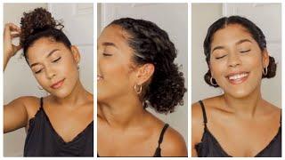 QUICK AND EASY CURLY HAIR STYLES: ON THE GO