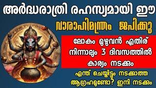 ഇതോന്ന് കേട്ടാൽ പോലും മനസ്സിൽ വിചാരിച്ച ആഗ്രഹംസാധിക്കും|varahi |RAHASYA MEDIA | #Varahi mantram