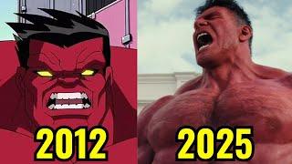 Evolution of Red Hulk in Movies & TV (2012-2025)