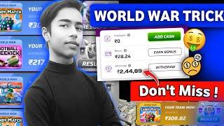 200% Working Trick | Winzo World War Continue Wining Secret Trick | World War Winzo Trick | #winzo