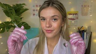 ASMR Dentist Roleplay  (scraping, brushing, flossing)