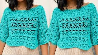 Super coolCrochet Blouse pattern crochet sweater pattern crochet top jacket pattern stitch new