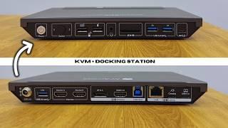 KVM and Docking Station for 1 Laptop and 1 Desktop  | How to Use the AV Access KD E10