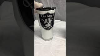 Kustom Painted Raiders Water Bottle And Tumblers...