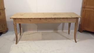 Long, Narrow 6ft Antique Pine Table - Pinefinders Old Pine Furniture Warehouse