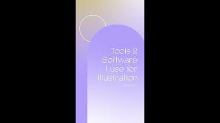 Tools and Software I use for my Illustrations #Shorts