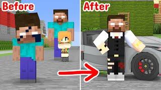 Ugly Baby Herobrine Becomes Rich - Minecraft Animation