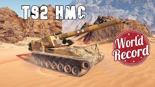 World of Tanks T92 HMC - 1 Kills 8K Damage | NEW WORLD RECORD !