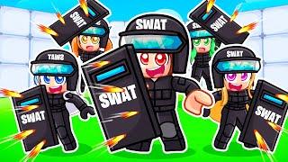 Becoming SWAT Team In Roblox Rivals With MY CRAZY FAN GIRLS…