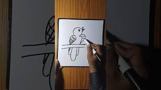 How to draw bird from 22 #shorts #birds #drawing #art