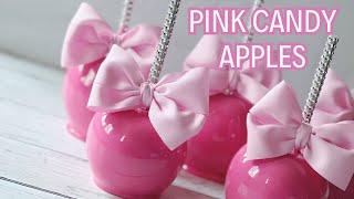Perfect Pink Candy Apples Recipe | Easy DIY Tutorial #candyapples #pink #valentinesday