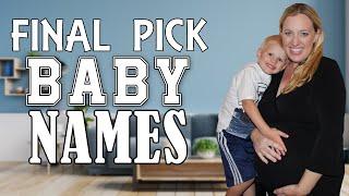 Week 36 Bumpdate - Kids React to Final Pick Baby Name Choices!