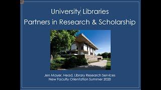 University Libraries Partners in Research & Scholarship