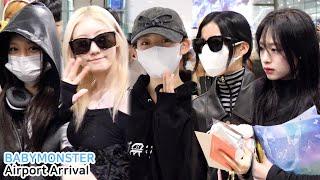 BABYMONSTER 베이비몬스터 입국 직캠 '미국 투어 마치고 새벽 무사귀환'｜ICN Airport Arrival 250307