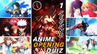 ANIME OPENING QUIZ | 1 SECOND! ⏱️